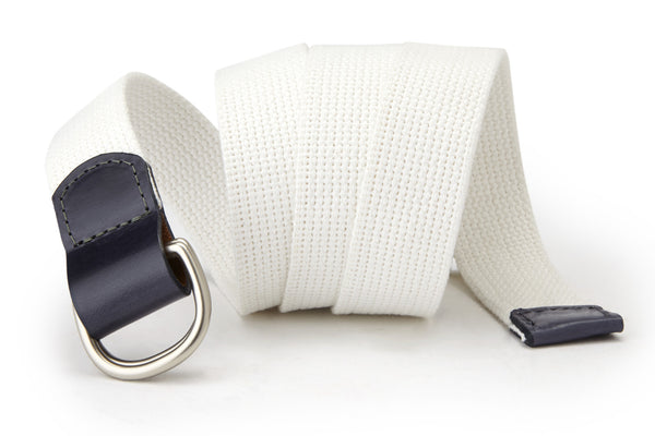 Men's White Belts - Leather, Suede, and Cotton - Handmade in USA | BeltCraft Men's White Belts - Leather, Suede, and Cotton - Handmade in USA | BeltCraft