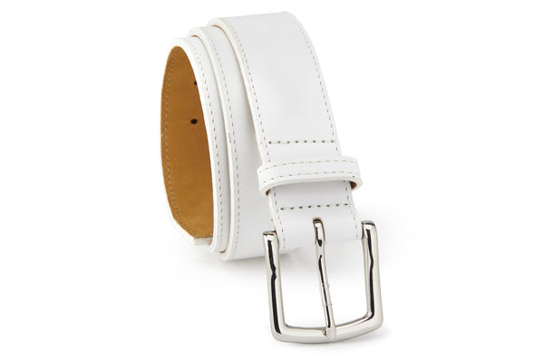 Men's White Belts - Leather, Suede, and Cotton - Handmade in USA | BeltCraft Men's White Belts - Leather, Suede, and Cotton - Handmade in USA | BeltCraft